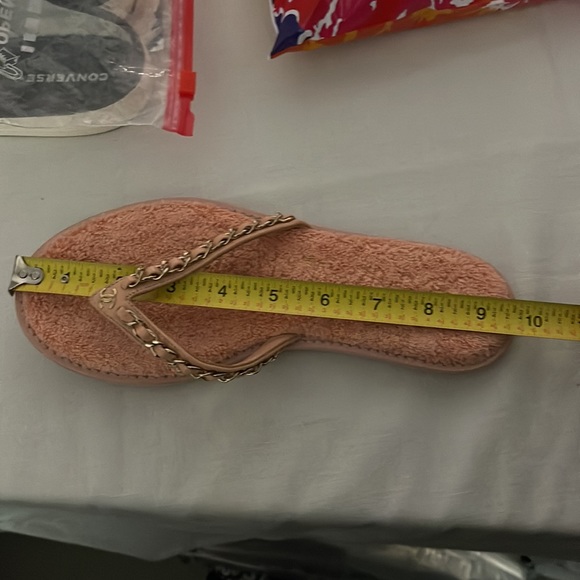 Chanel pink at the pool sandals thong flip flops size 6 36 - Picture 15 of 15